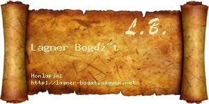 Lagner Bogát névjegykártya